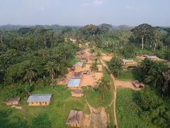 The village of Bosolo, where an Ebola vaccination team conducted ring vaccination for people at high risk of contracting the virus.