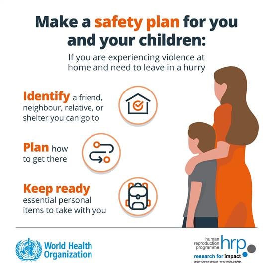 Infographic: Make a safety plan for you and your children