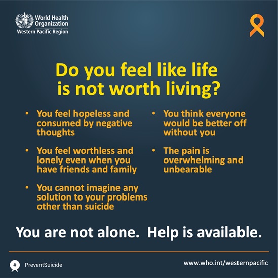 Help on when you feel like life is not worth living